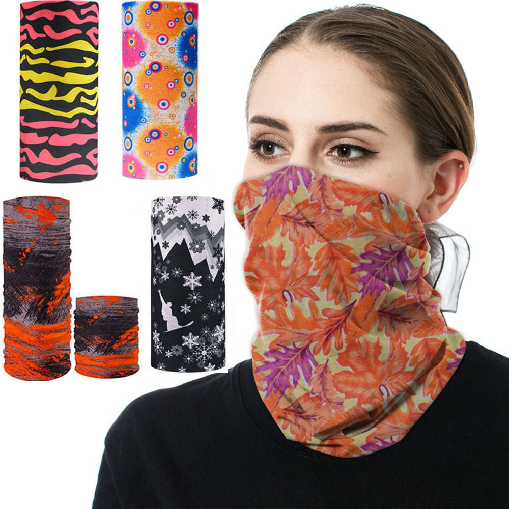 Multifunctional Microfiber Seamless Bandanas