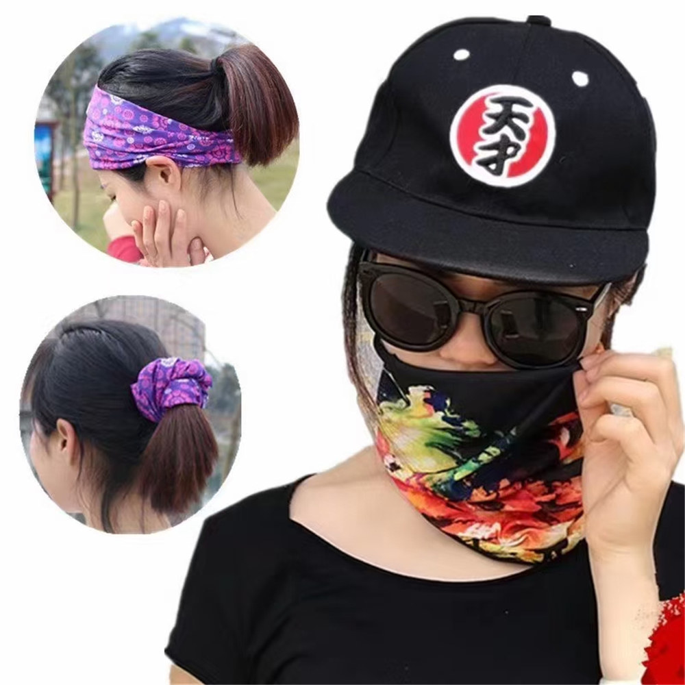 Multifunctional Microfiber Seamless Bandanas
