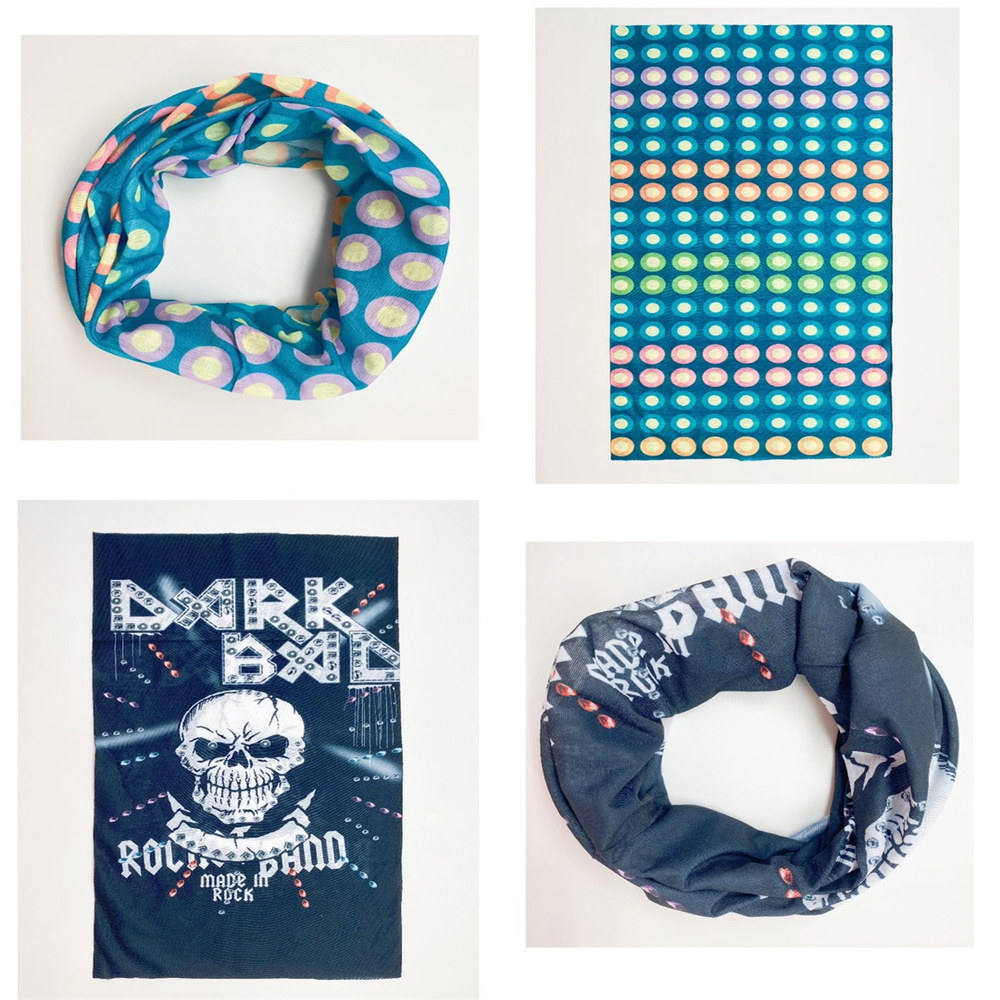 Multifunctional Microfiber Seamless Bandanas