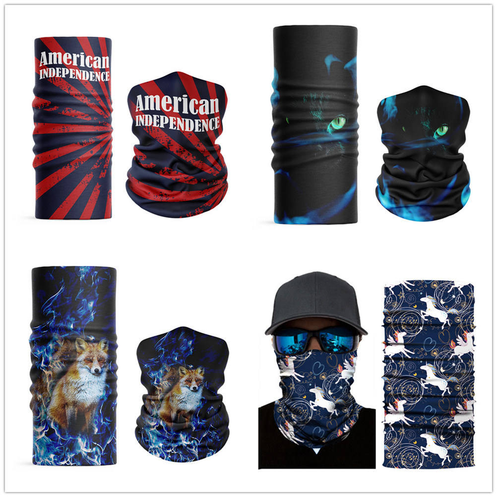 Multifunctional Microfiber Seamless Bandanas