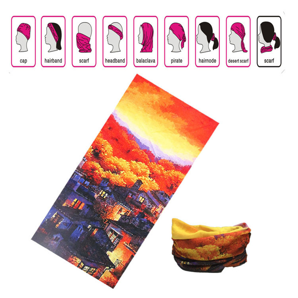 Multifunctional Microfiber Seamless Bandanas