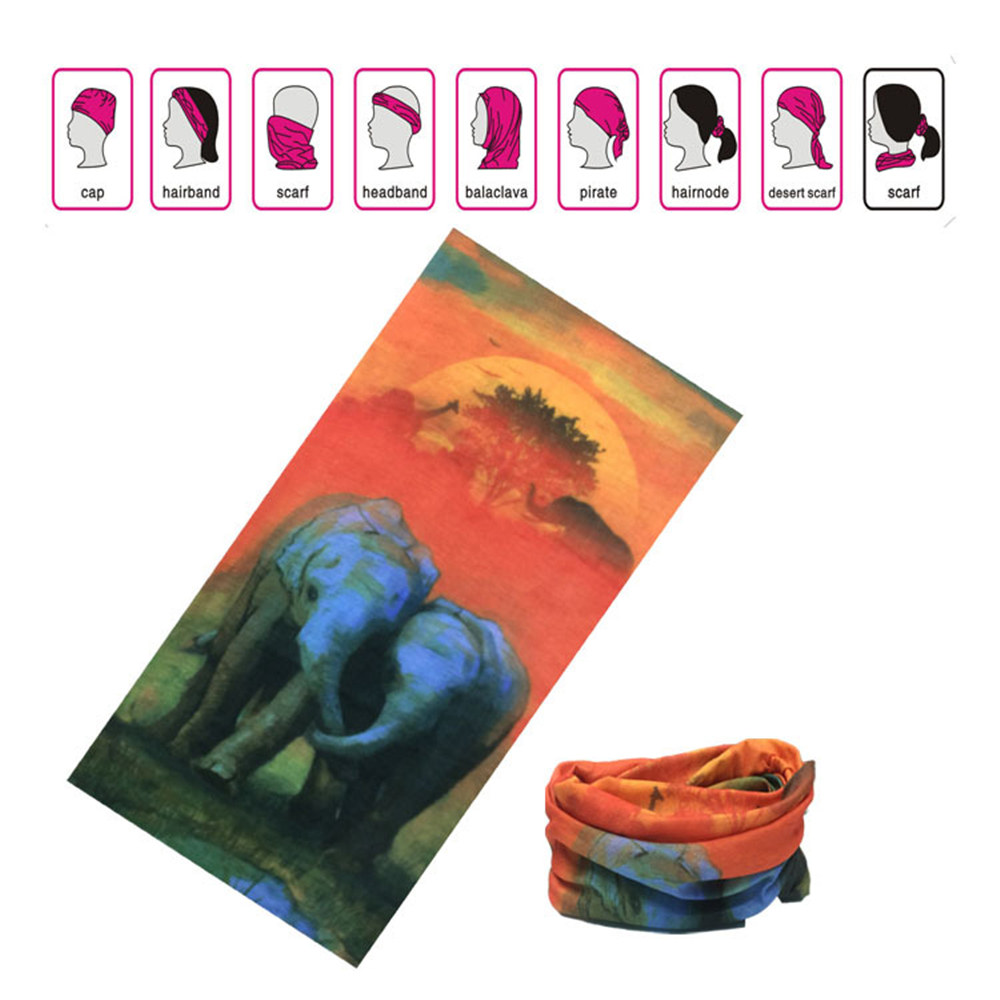 Multifunctional Microfiber Seamless Bandanas
